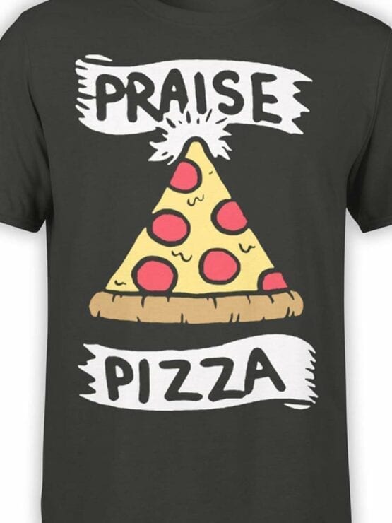 0579 Pizza T-Shirt Praise Pizza_Front_Color