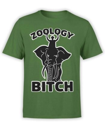 0584 Elephant Shirt Zoology Bitch_Front Forest