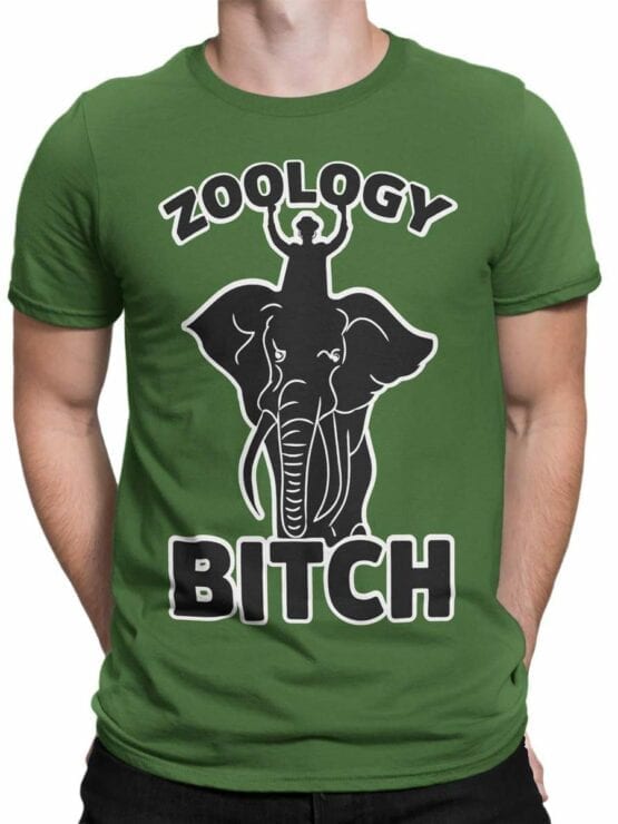0584 Elephant Shirt Zoology Bitch_Front_Man