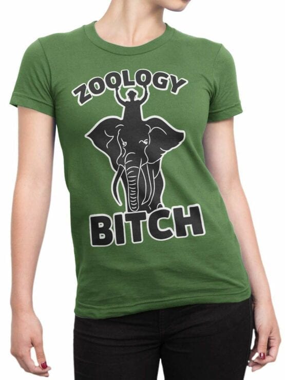0584 Elephant Shirt Zoology Bitch_Front_Woman