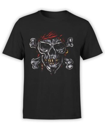 0593 Pirate Shirt Jolly Roger_Front