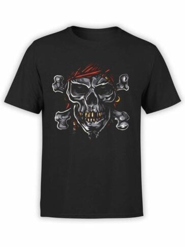 0593 Pirate Shirt Jolly Roger_Front