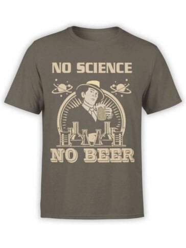 0600 Science Shirts No Science No Beer_Front