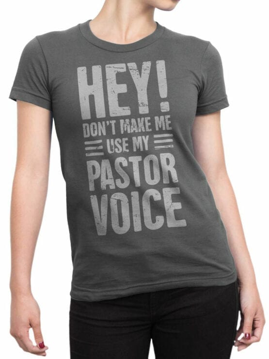 0601 Christian T-Shirts Pastor Voice_Front_Woman