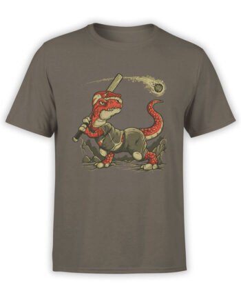 0610 Dinosaur T-Shirt Fight The Asteroid