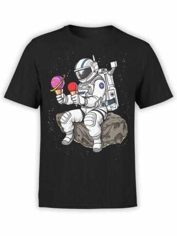 0619 NASA Shirt Astronaut Ice cream