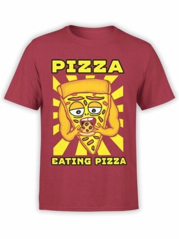 0639 Pizza Shirt Cannibalism