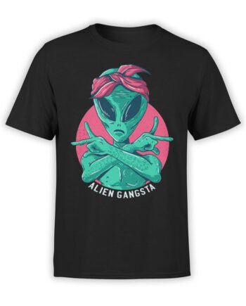 0650 Alien Shirt Gangsta Front