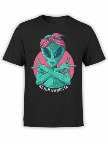 0650 Alien Shirt Gangsta Front