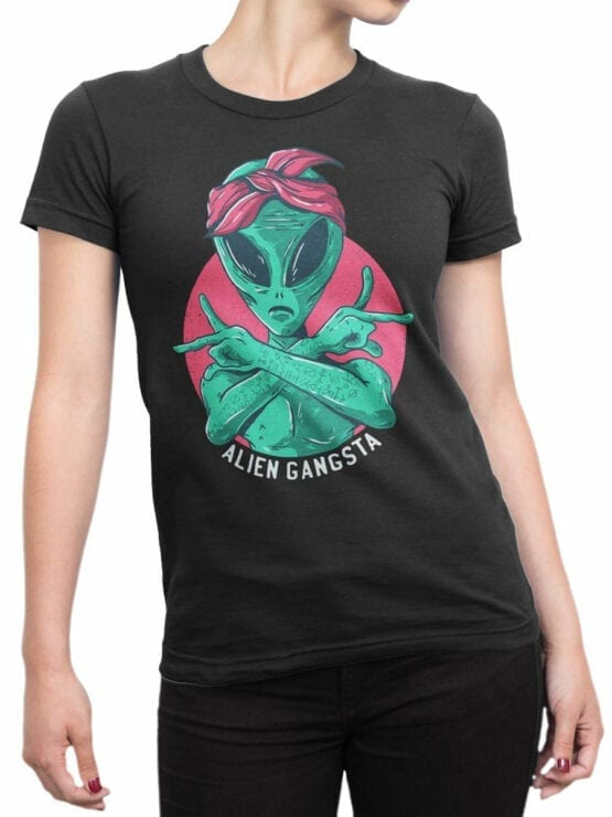 0650 Alien Shirt Gangsta Front Woman