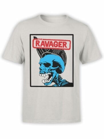 0654 Pirate Shirt Ravager Front Silver