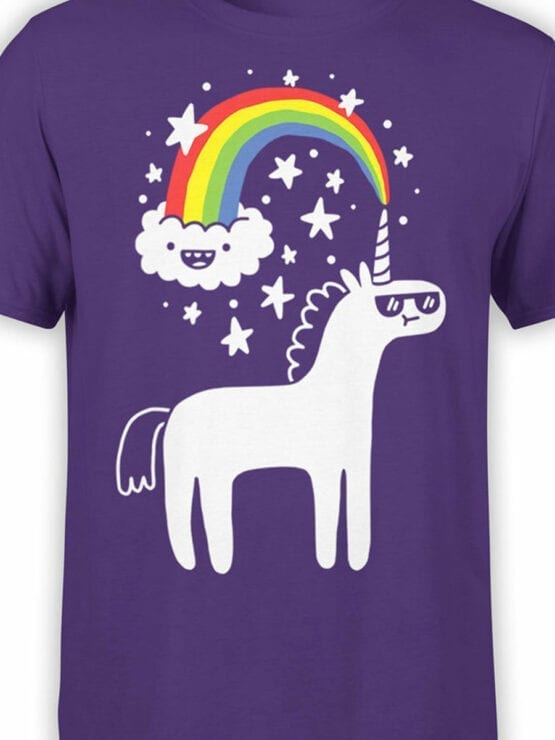 0668 Unicorn Shirt Unicorn Cloud Front Color