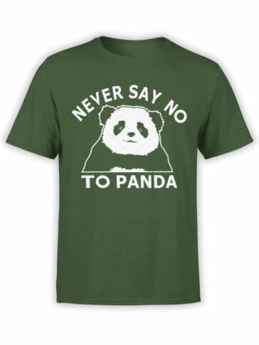 0682 Panda Shirt Never Say No Front