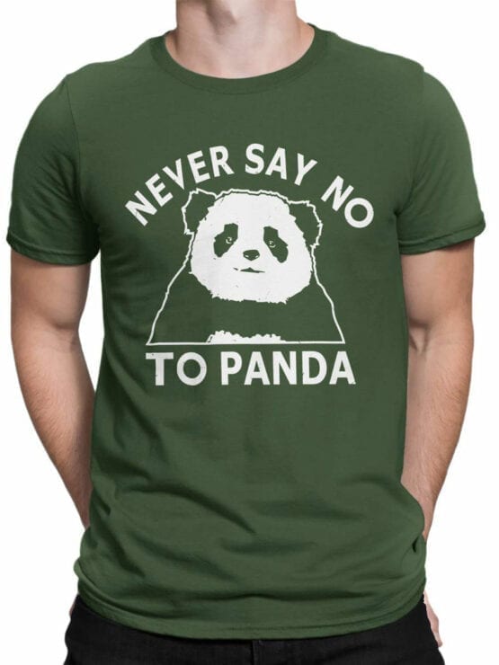 0682 Panda Shirt Never Say No Front Man