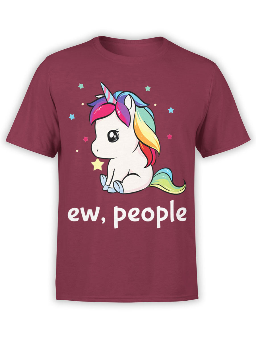 Slapen lijst moeilijk Unicorn Shirt. "Ew People" Unisex T-Shirt. 100% Cotton