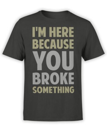 0692 Science Shirts I Am Here Front