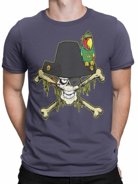 0694 Pirate Shirt Captain Roger Front Man