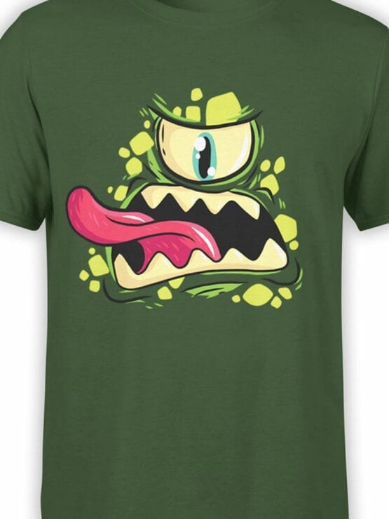 0695 Cool T Shirts Green Monster Front Color