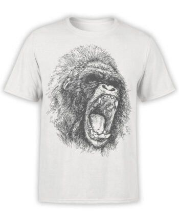 0698 Cool T Shirts Gorilla Front
