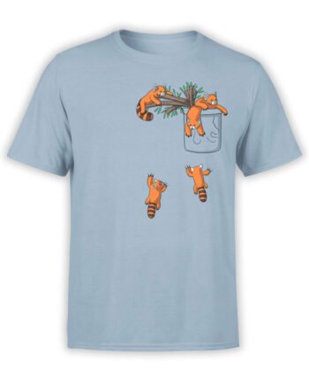 0709 Panda Shirt Kawaii Red Pandas Front