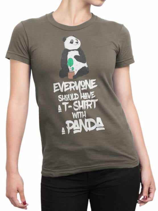 0717 Panda Shirt Should Front Woman