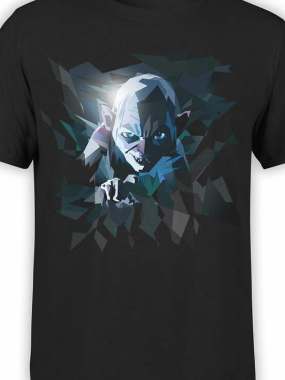 0718 Lord of the Rings Shirt Art Gollum Front Color