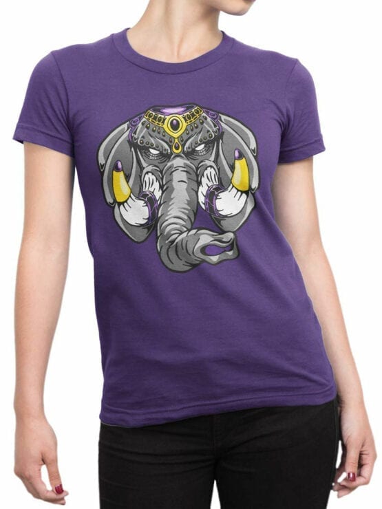 0729 Elephant Shirt Anger Front Woman
