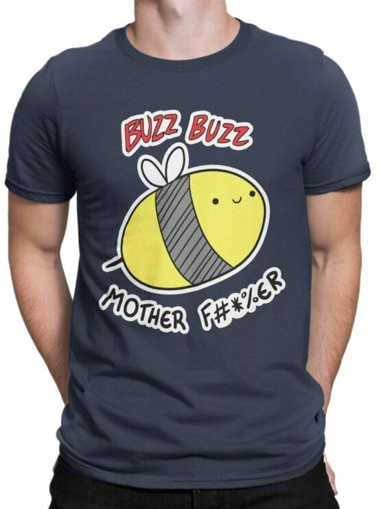 0734 Funny T Shirts Buzz Front Man