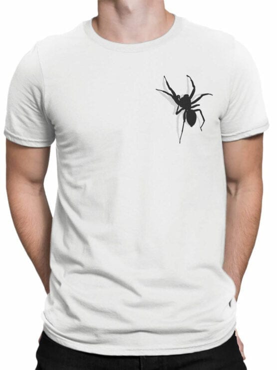 0736 Creative Shirts Spider Front Man