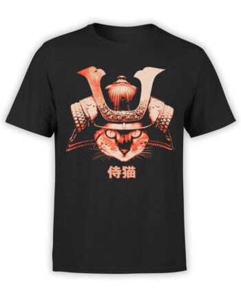 0739 Cat Shirts Samurai Front