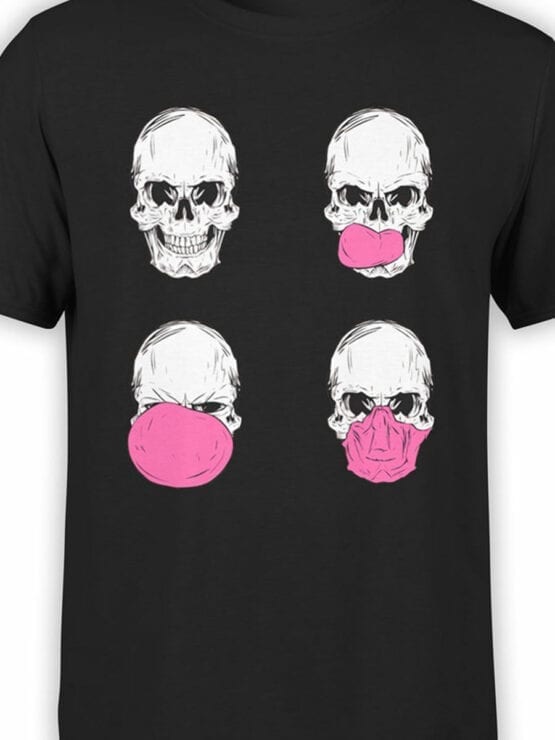 0745 Skull Shirt Gum Front Color