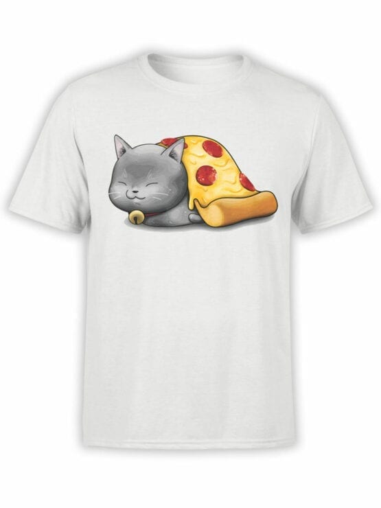 0747 Pizza Shirts Purr purr oni Front