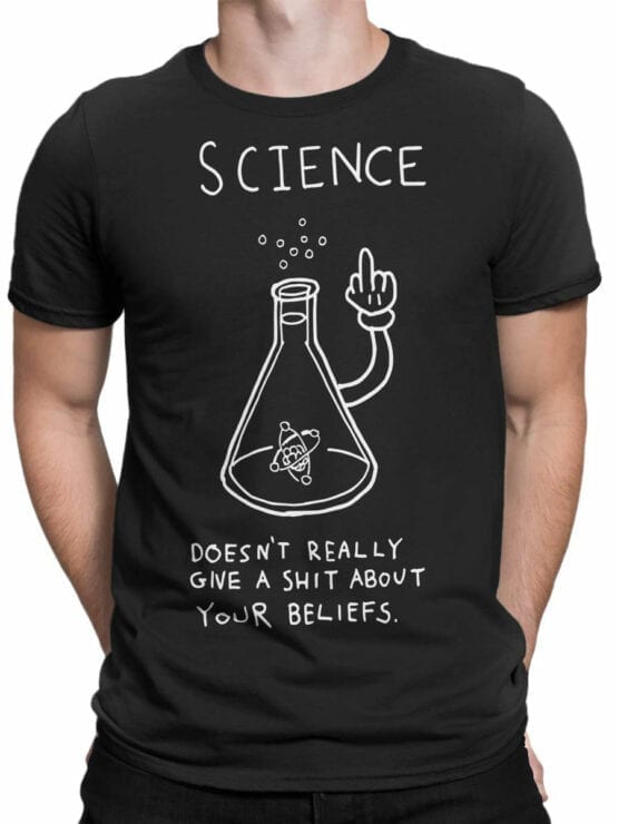 0748 Science Shirt Beliefs Front Man