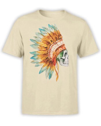 0804 Scull Shirt War Bonnet Front