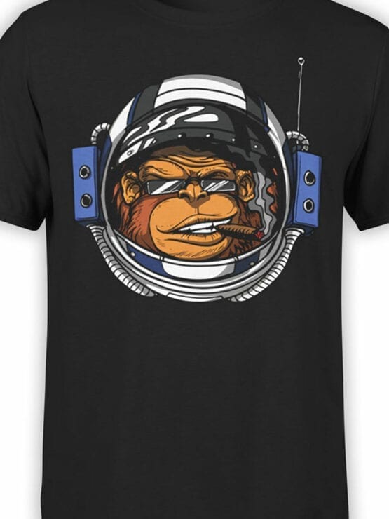 0805 NASA Shirt Monkeynaut Front Color