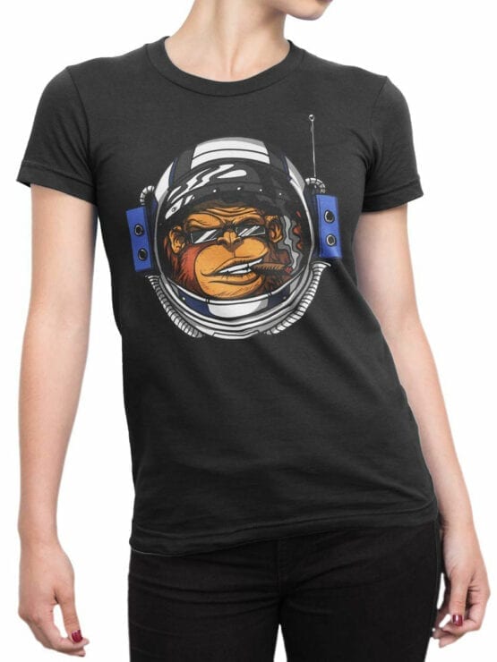 0805 NASA Shirt Monkeynaut Front Woman