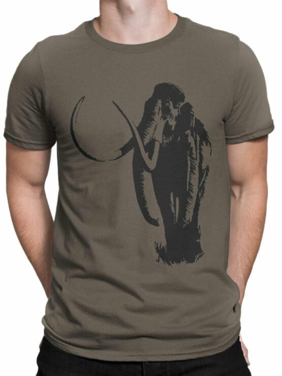 0833 Elephant Shirt Mammoth Front Man