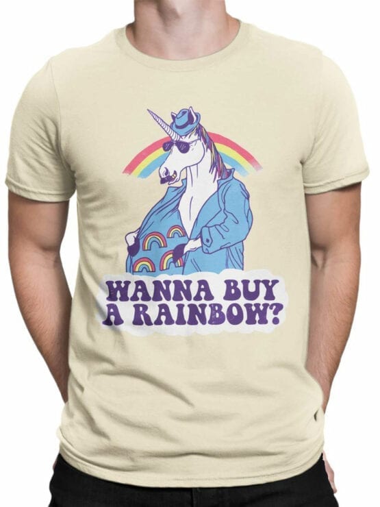 0843 Unicorn Shirt Buy a Rainbow Front Man