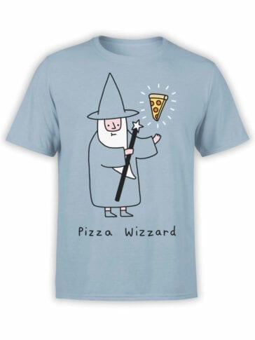 0852 Pizza Shirt Wizzard Front