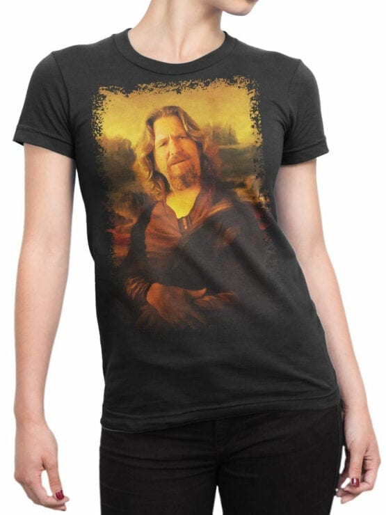 0855 Big Lebowski T Shirt Mona Dude Front Woman