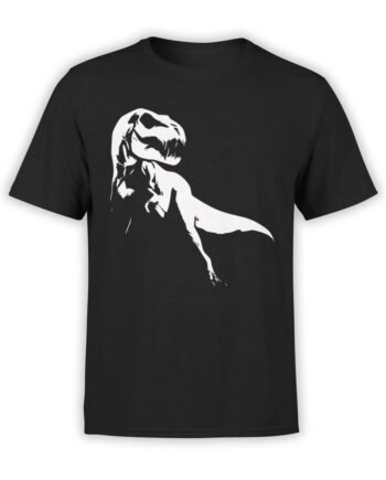 0862 Dinosaur Shirt Raptor Ghost Front