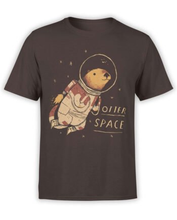 0868 NASA Shirt Otter Space Front
