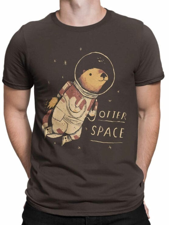 0868 NASA Shirt Otter Space Front Man