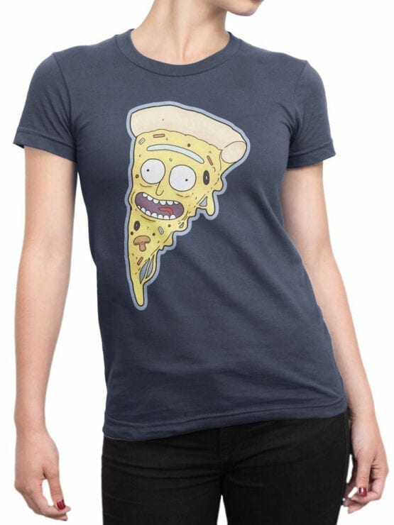 0869 Pizza Shirt PizzaRick Front Woman