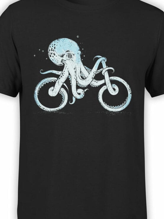 0873 Cool T Shirts Octocycle Front Color