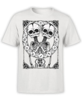 0874 Skull Shirt Horoscope Front