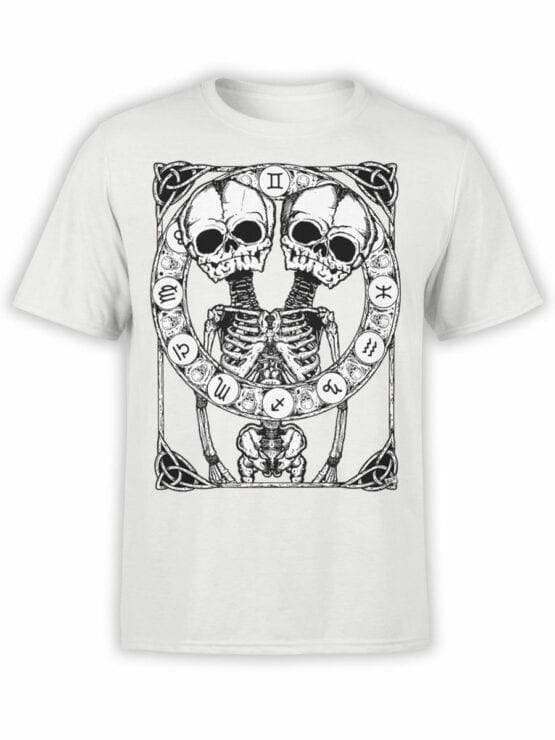 0874 Skull Shirt Horoscope Front