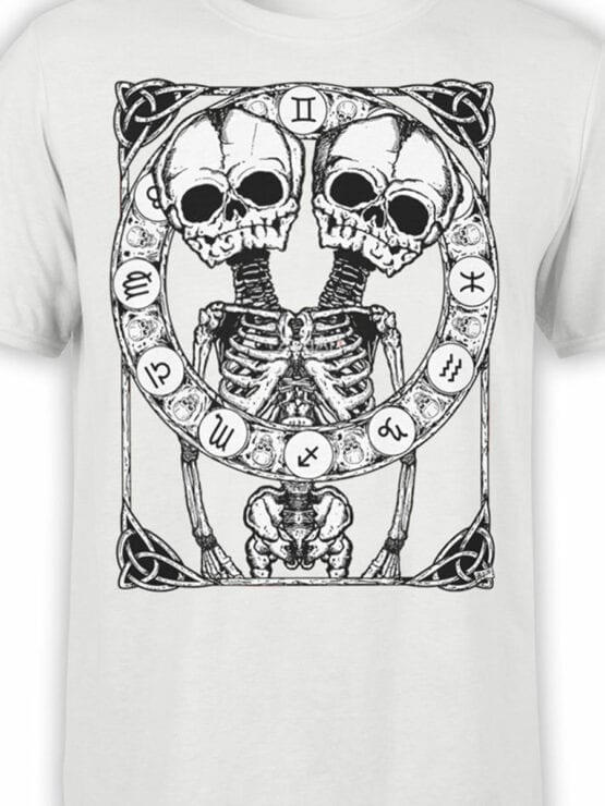 0874 Skull Shirt Horoscope Front Color