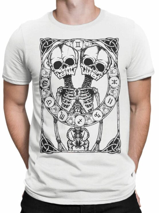 0874 Skull Shirt Horoscope Front Man