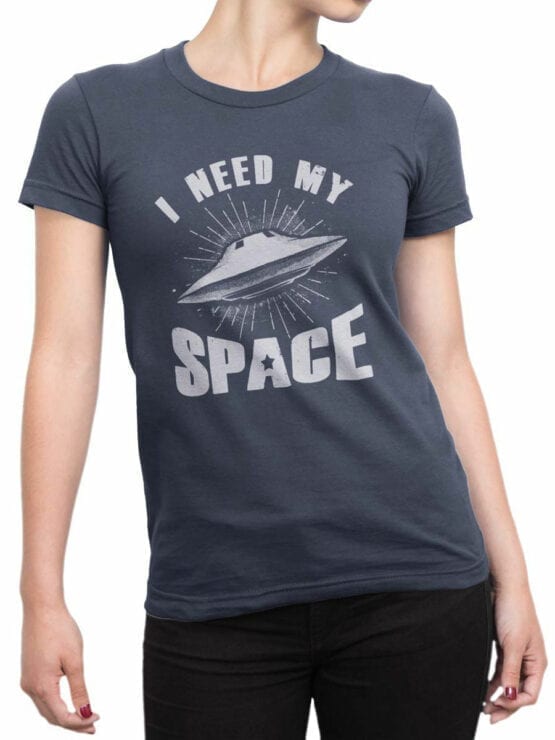 0876 NASA Shirt My Space Front Woman